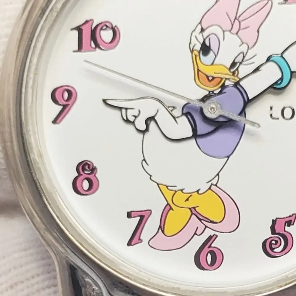 Disney X Lorus Daisy Duck ULTRA RARE VTG Denim Watch  H2F